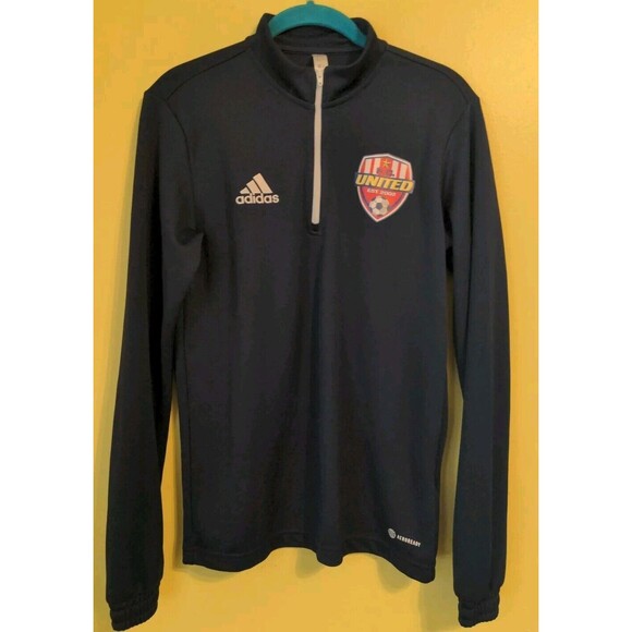 adidas Tops - Adidas Unisex Sz Small Aeroready Quarter Zip Pullover Soccer L/S Shirt FC United